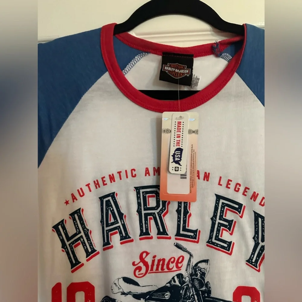 Harley Davidson Men's 3/4 sleeve shirt - Picture 4 of 4